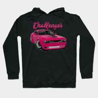 Challenger Drift Pink Front Hoodie